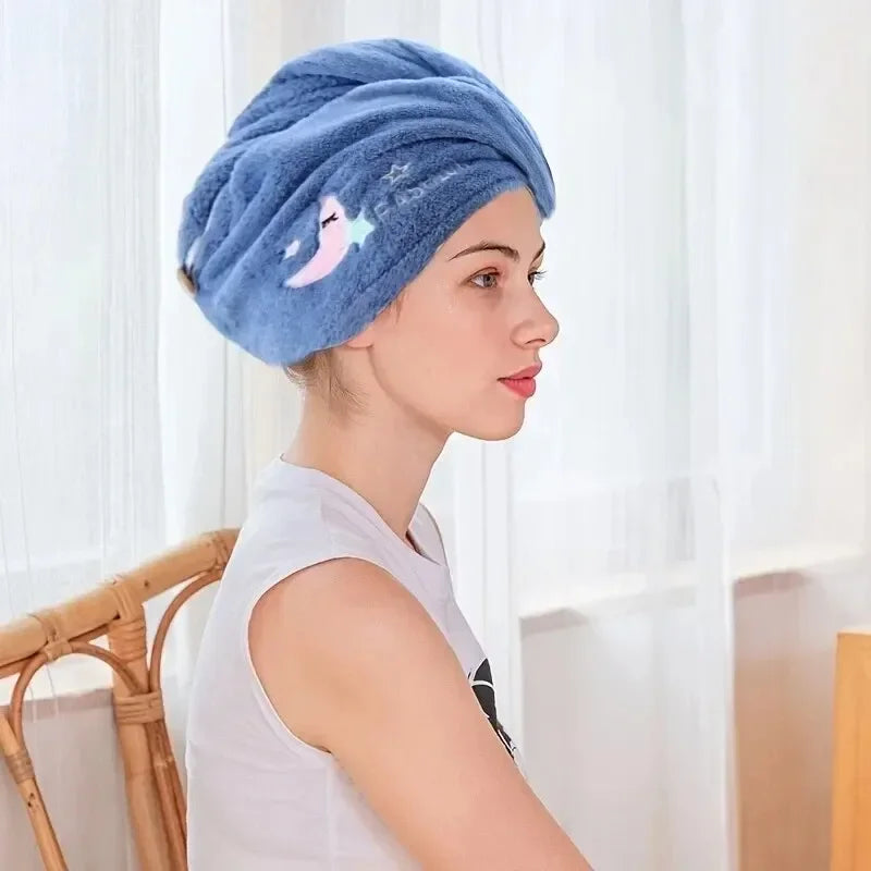 Superchłonny turban do włosów – miękki ręcznik z mikrofibry do suszenia włosów
