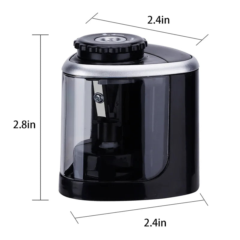 Electric Auto Pencil Sharpener for Students, Helical Steel Blade Sharpener for Artists, Colored Pencils for Kids and Adults 8005