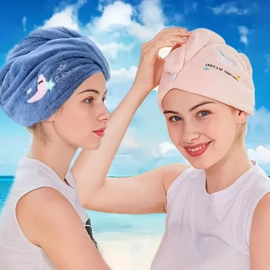 Superchłonny turban do włosów – miękki ręcznik z mikrofibry do suszenia włosów
