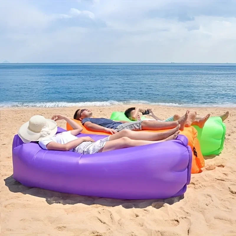 Nadmuchiwana Sofa Plenerowa – przenośne łóżko powietrzne na plażę, piknik i biwak