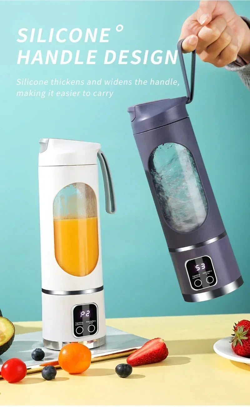 Elektryczny kubek do soków – przenośny blender USB. Idealny na smoothie, soki, koktajle. Bezprzewodowy, lekki, podręczny.