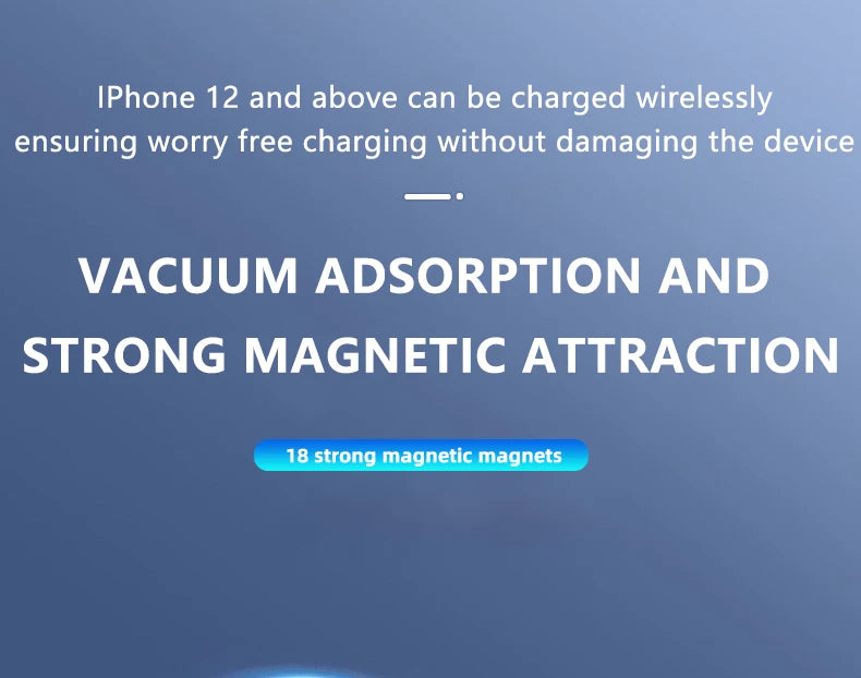 Inteligentny uchwyt samochodowy na telefon – magnetyczny, z przyssawką próżniową, ultra stabilny