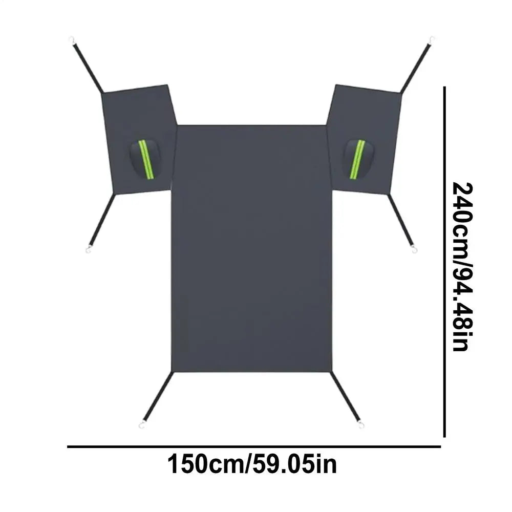 Osłona na Przednią Szybę Samochodu – Zimowa Ochrona Antyszronowa i Przed Śniegiem | Pełne Zakrycie Maski – Całoroczna Ochrona