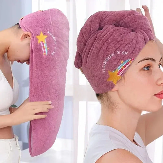 Superchłonny turban do włosów – miękki ręcznik z mikrofibry do suszenia włosów