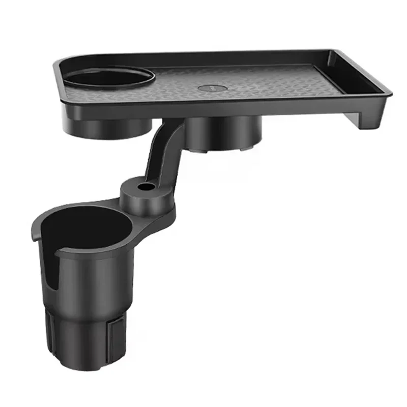 High Quality Universal Car Cup Holder Tray - 360 ° Rotating Adjustable Dual Cup Organizer