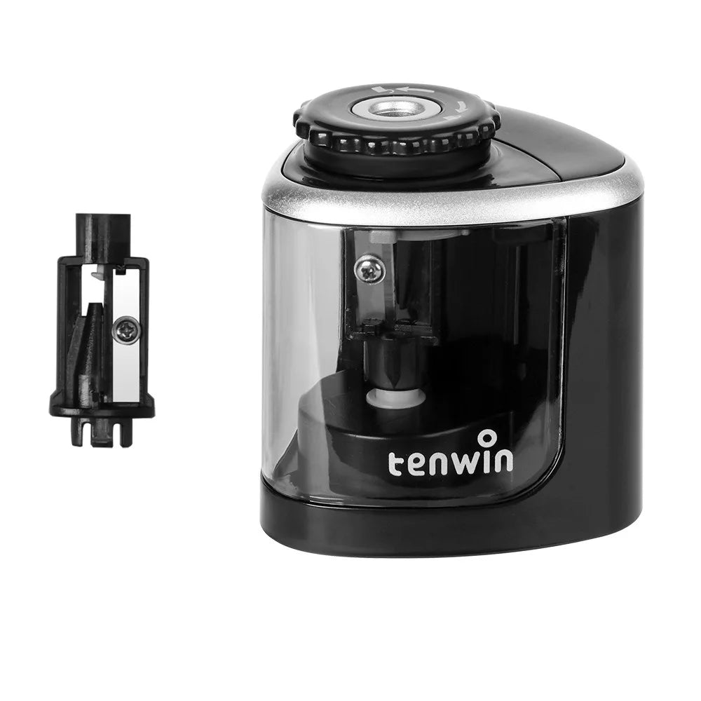Electric Auto Pencil Sharpener for Students, Helical Steel Blade Sharpener for Artists, Colored Pencils for Kids and Adults 8005