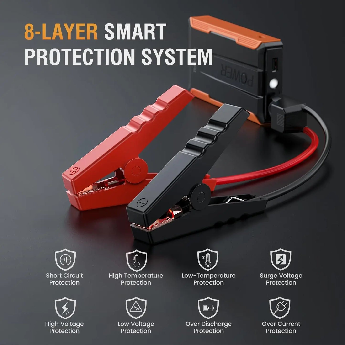 UTRAI Auto Jump Starter 1400A – przenośny booster akumulatora i power bank 2w1