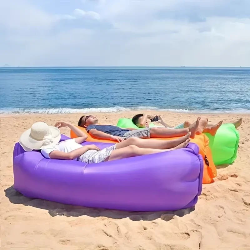 Nadmuchiwana Sofa Plenerowa – przenośne łóżko powietrzne na plażę, piknik i biwak