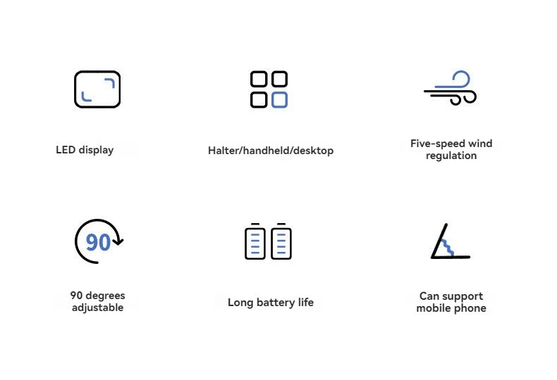 Nowy Elektryczny Wentylator Przenośny – Mini Klimatyzator, Wentylator na Szyję, USB
