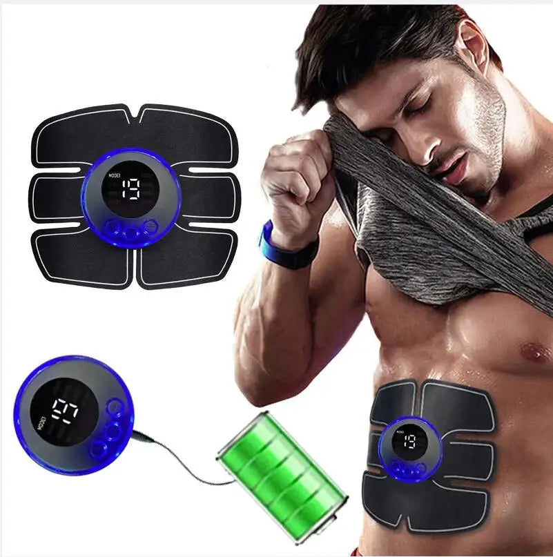 Masażer Mięśni Brzucha Fitness ABS – Plastry do Treningu Mięśni Ramion i Brzucha, Ładowanie USB.