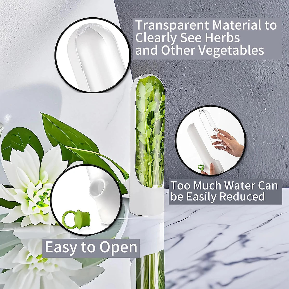 Pojemnik do przechowywania świeżych ziół – Herb Saver Fresh Keeper