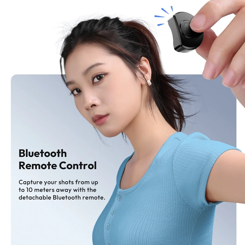 Magnetyczny statyw i selfie stick Ulanzi JJ03 z pilotem Bluetooth – idealny do iPhone 16–13 Pro Max, nagrań i streamingu.