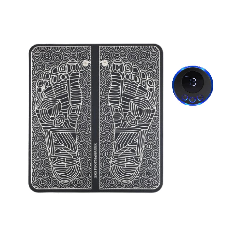 EMS Foot Massager Pad to urządzenie, które łagodzi ból, poprawia krążenie, relaksuje stopy i stymuluje mięśnie.