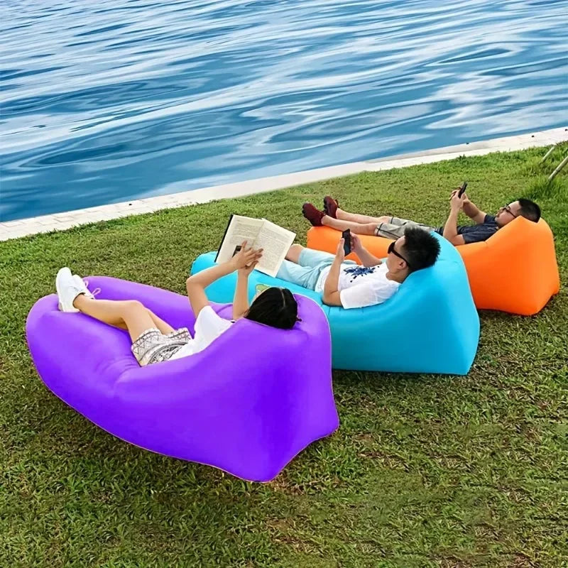 Nadmuchiwana Sofa Plenerowa – przenośne łóżko powietrzne na plażę, piknik i biwak