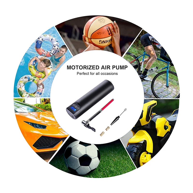 12V 150PSI akumulatorowa pompa powietrza, inflator do opon bezprzewodowy przenośny kompresor, cyfrowa pompa do opon samochodowych, rowerowych