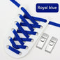 8mm Double-Layer Elastic Press Lock Shoelaces Printed No Tie Shoe Laces Accessories for Sneakers