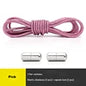 1 Pair Round Elastic No Tie Shoelaces Colorful Sneakers Cordless Shoelaces Glitter Kids Adult Quick Rubber Bands Shoe Laces