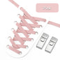 8mm Double-Layer Elastic Press Lock Shoelaces Printed No Tie Shoe Laces Accessories for Sneakers