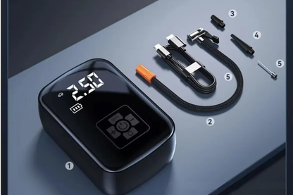 EAFC – przenośny elektryczny kompresor samochodowy 150PSI z funkcją pompowania i oświetleniem