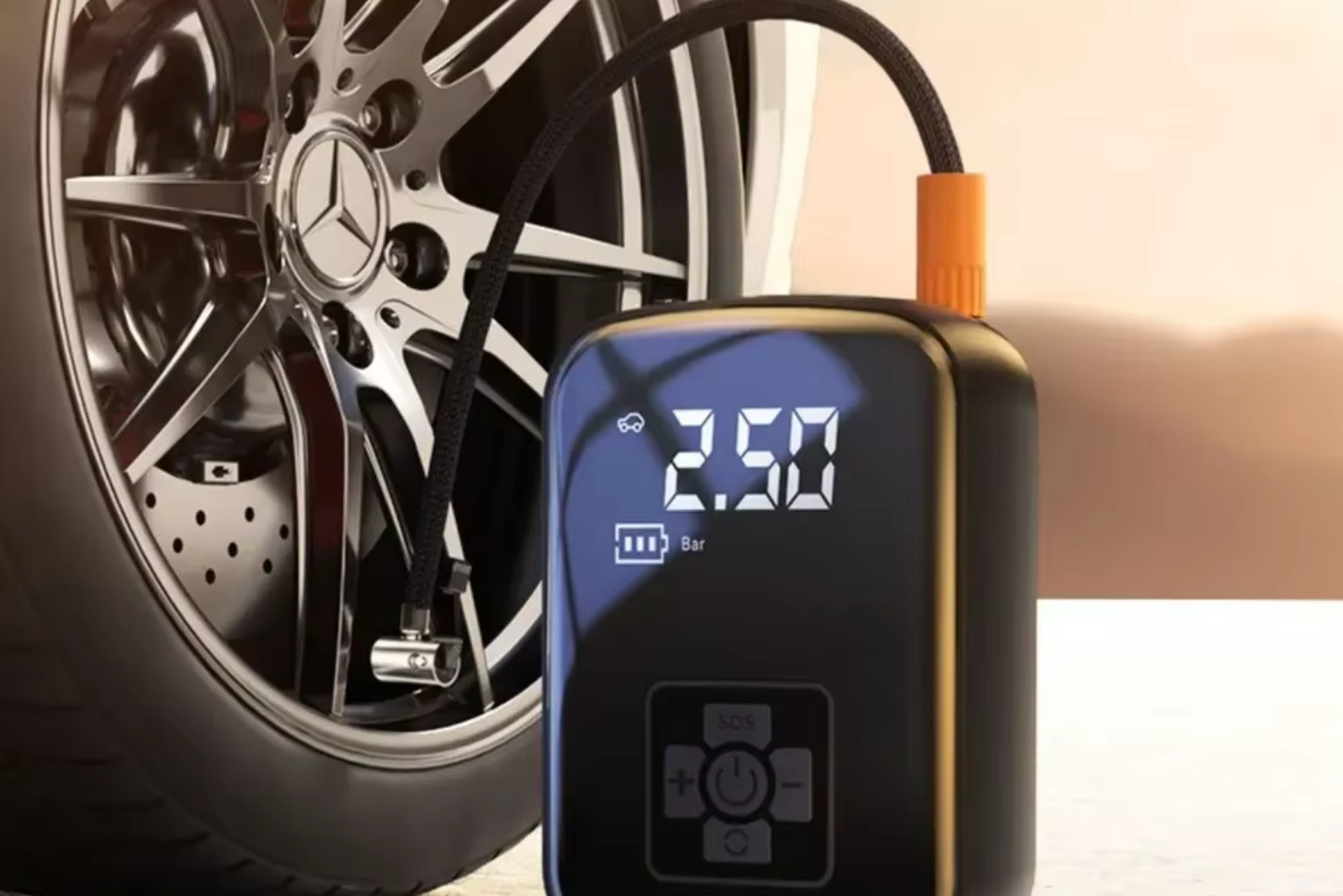 EAFC – przenośny elektryczny kompresor samochodowy 150PSI z funkcją pompowania i oświetleniem