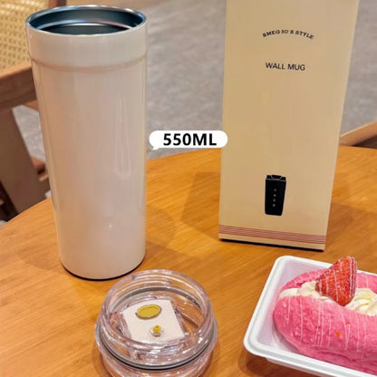 Kubek termiczny 550 ml SME G – przenośny, stal nierdzewna, próżniowy, z uchwytem i szczelną pokrywką