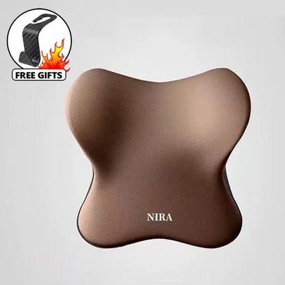 Car Memory Foam Headrest Lumbar Support Car Travel Rest Neck Pillow Back Cushion Seat Waist Supports Car Interior Accessorie