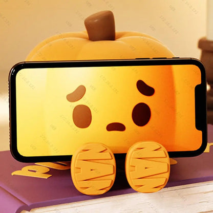 Touch Sensor Silicone LED Night Light Cute Pumpkin Ghost Table Lamps USB Rechargeable Dimmable Bedroom Sleep Lamps Room Decor