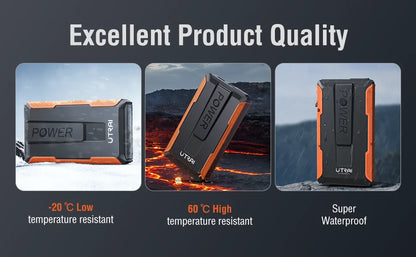 UTRAI Auto Jump Starter 1400A – przenośny booster akumulatora i power bank 2w1