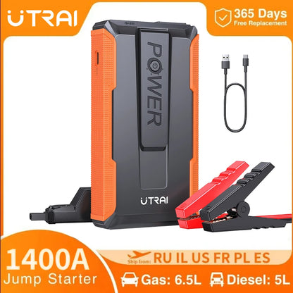 UTRAI Auto Jump Starter 1400A – przenośny booster akumulatora i power bank 2w1