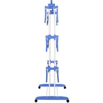 Springos® Suszarka balkonowa składana pionowa 170x75,5x57 cm – skuteczne suszenie dla całej rodziny