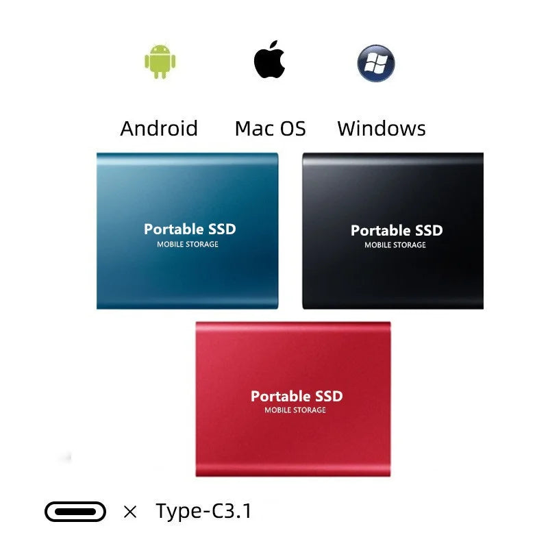 Zewnętrzny Dysk SSD Erilles 1,8" USB 3.0 / Type-C – 500GB, 1TB, 2TB
