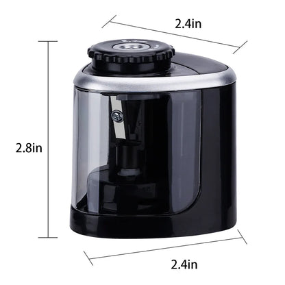 Electric Auto Pencil Sharpener for Students, Helical Steel Blade Sharpener for Artists, Colored Pencils for Kids and Adults 8005