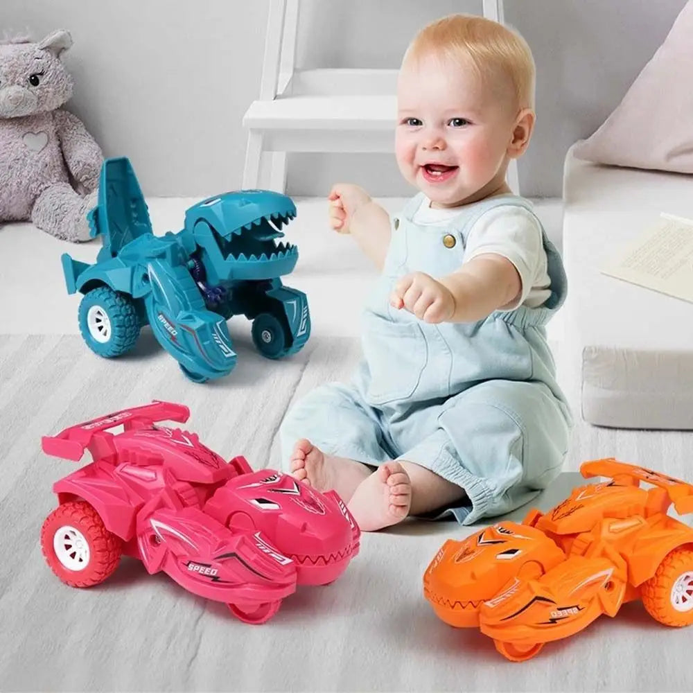 Car Inertial Sliding Dino Car Dinosaur Robot Car Toy Deformation Car Dinosaur Deformation Car Transformer Dinosaur Car