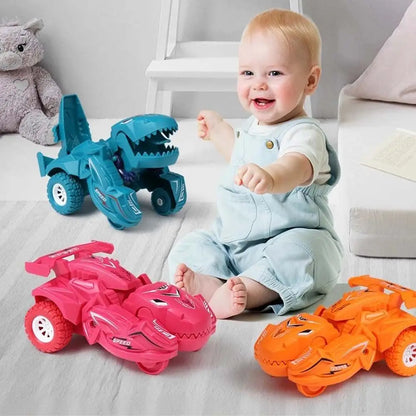 Car Inertial Sliding Dino Car Dinosaur Robot Car Toy Deformation Car Dinosaur Deformation Car Transformer Dinosaur Car
