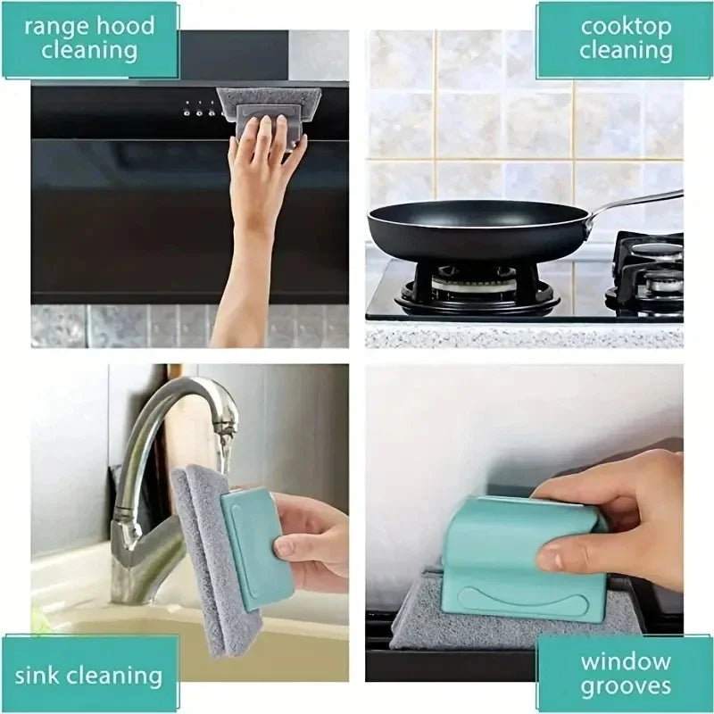 2-in-1 Groove Cleaning Tool Creative Window Groove Cleaning Cloth Window Cleaning Brush Windows Slot Cleaner Brush Groove Brush
