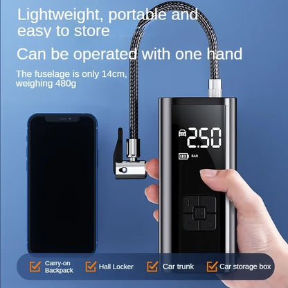 EAFC – przenośny, bezprzewodowy i przewodowy kompresor powietrza