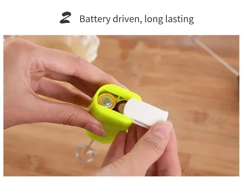 Elektryczna mini trzepaczka ręczna – do jajek, kawy, mleka, herbaty i śmietany. Idealna do domowej kuchni.