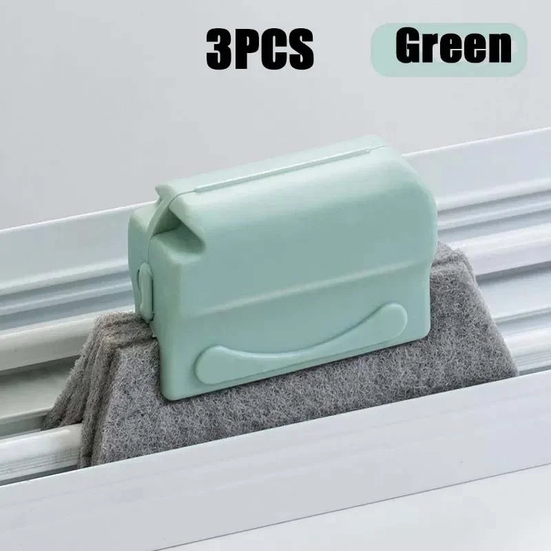 2-in-1 Groove Cleaning Tool Creative Window Groove Cleaning Cloth Window Cleaning Brush Windows Slot Cleaner Brush Groove Brush