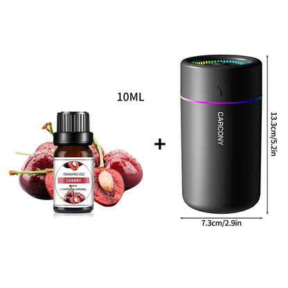 180ML Nawilżacz Powietrza USB z Aromaterapią i LED – Mini Dyfuzor Olejków do Samochodu, Domu i Biura.