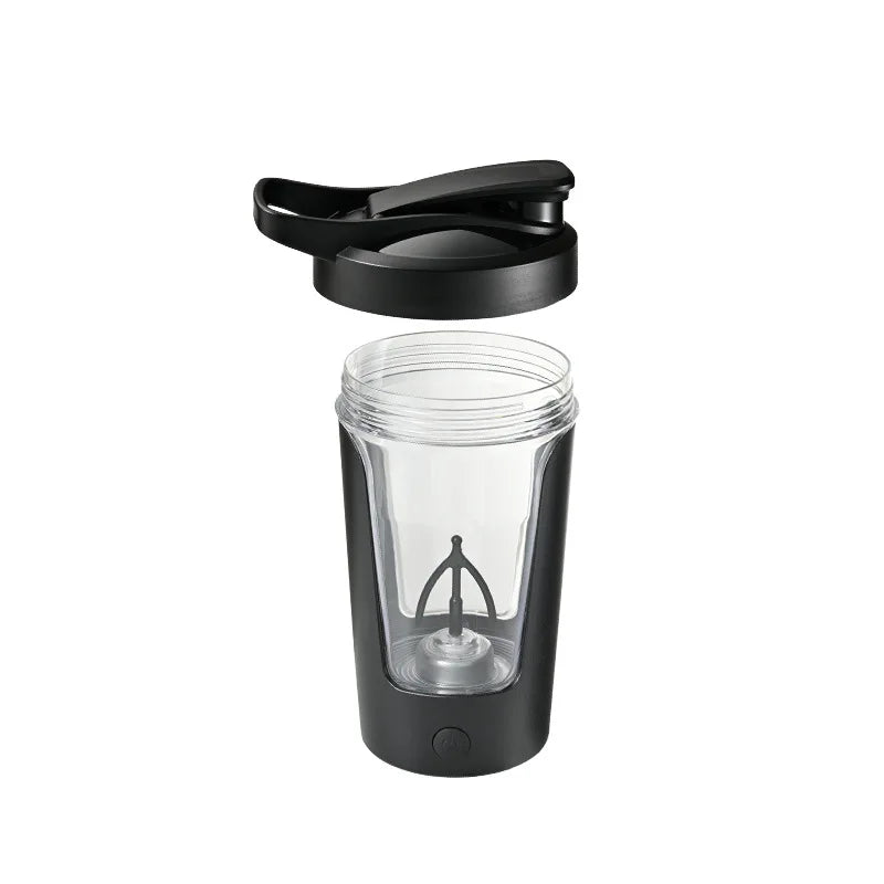 Elektryczny shaker do odżywek 350 ml – automatyczny kubek miksujący z USB, idealny do białka, kawy i koktajli