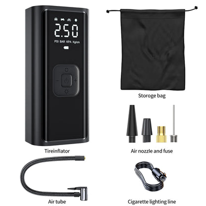 YIJU – bezprzewodowa, cyfrowa pompka do opon samochodowych i rowerowych