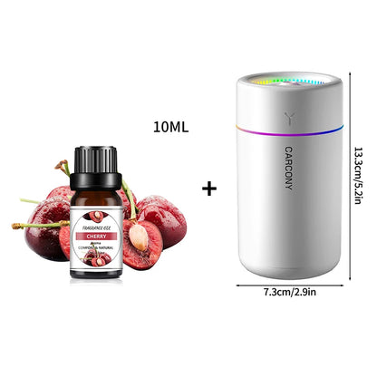 180ML Nawilżacz Powietrza USB z Aromaterapią i LED – Mini Dyfuzor Olejków do Samochodu, Domu i Biura.