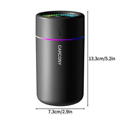180ML Nawilżacz Powietrza USB z Aromaterapią i LED – Mini Dyfuzor Olejków do Samochodu, Domu i Biura.
