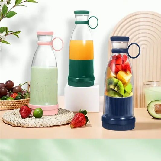 Przenośny blender USB z 6 ostrzami, idealny do smoothie, koktajli i świeżych soków. Lekki, szybki i wygodny.