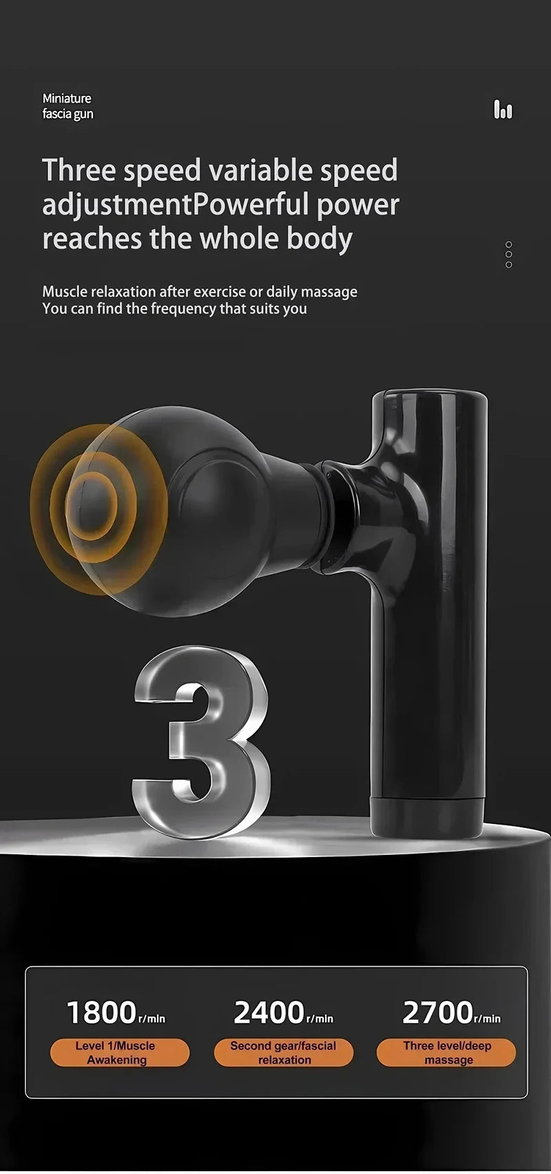 Xiaomi Portable Fascial Massage Gun Massager For Body Neck Back Deep Tissue Muscle Relaxation Pain Relief Tool Small Handheld