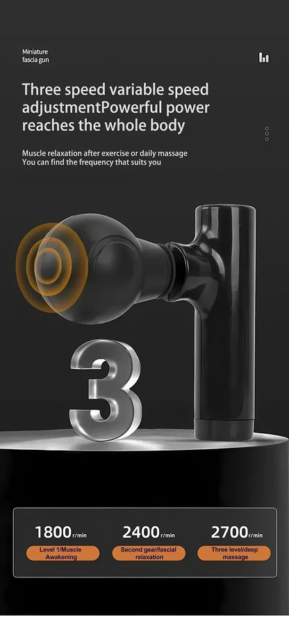 Xiaomi Portable Fascial Massage Gun Massager For Body Neck Back Deep Tissue Muscle Relaxation Pain Relief Tool Small Handheld