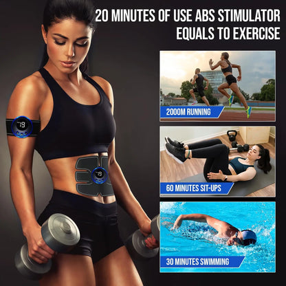 EMS stymulator mięśni do masażu, terapii, rzeźbienia i budowy mięśni brzucha, ulga w bólu, fitness całego ciała.