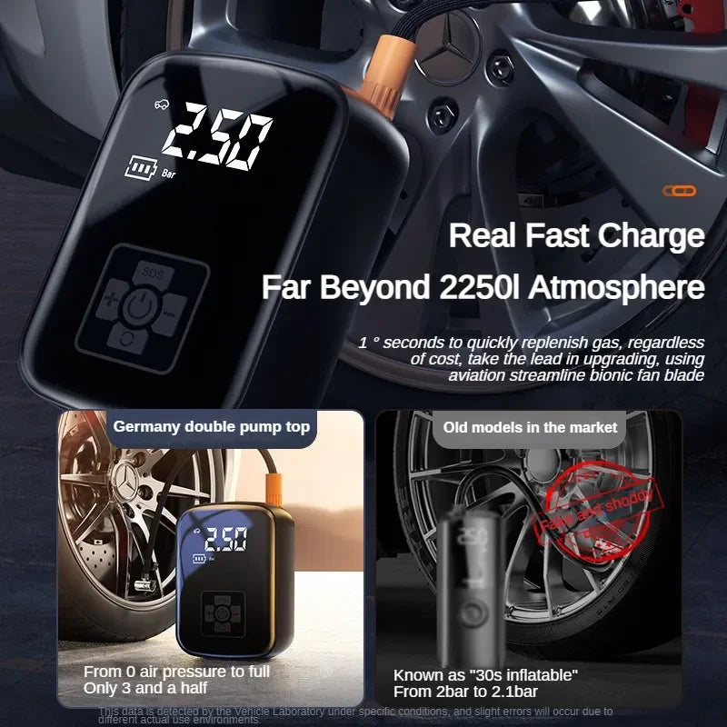 EAFC – przenośny elektryczny kompresor samochodowy 150PSI z funkcją pompowania i oświetleniem