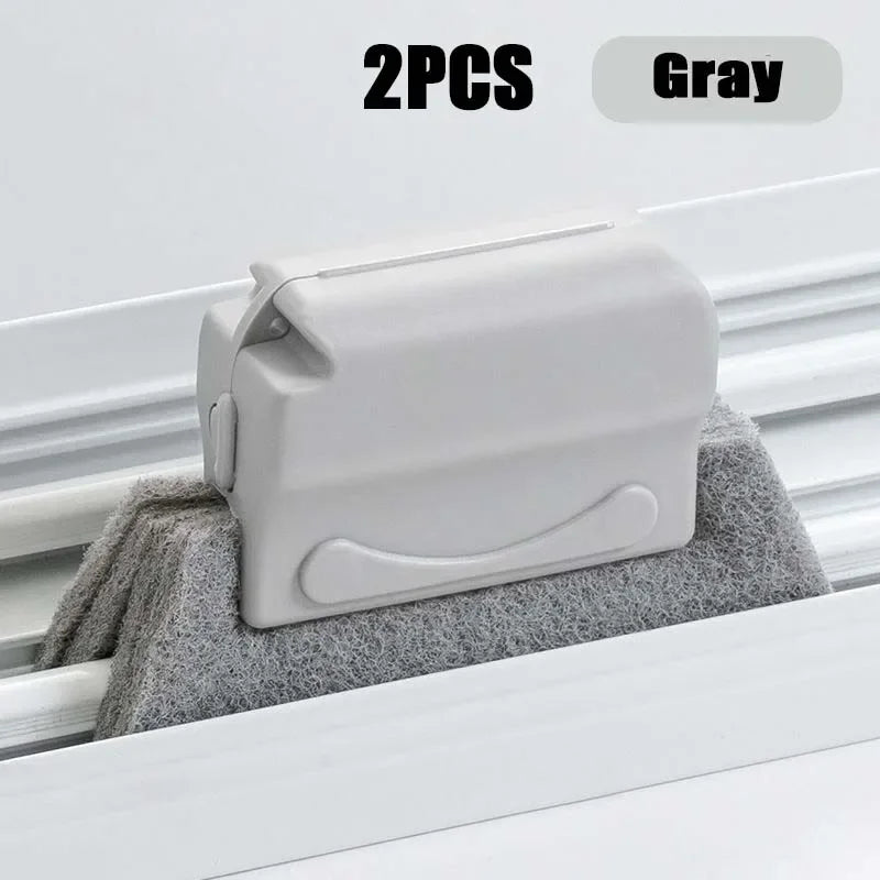2-in-1 Groove Cleaning Tool Creative Window Groove Cleaning Cloth Window Cleaning Brush Windows Slot Cleaner Brush Groove Brush