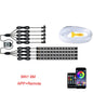 Neonowe LED RGB KIEND – 6w1, 8m, Oświetlenie Ambientowe do Samochodu z Sterowaniem Aplikacją